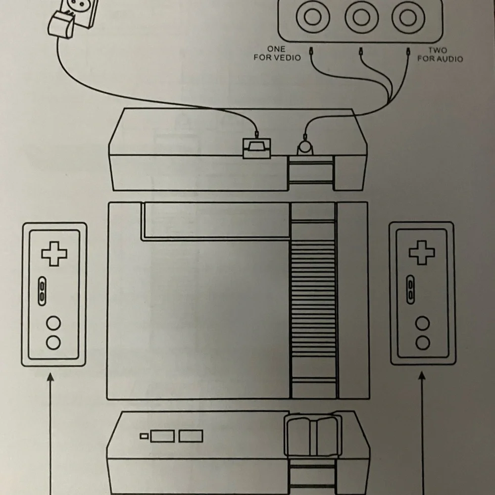 Entertainment System Mini Game Console - Gray